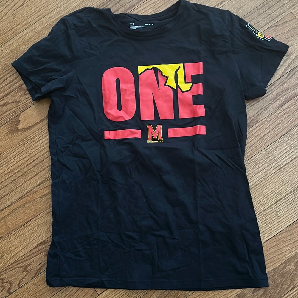Women’s loose fit University of Maryland Athletes helping Athletes tshirt